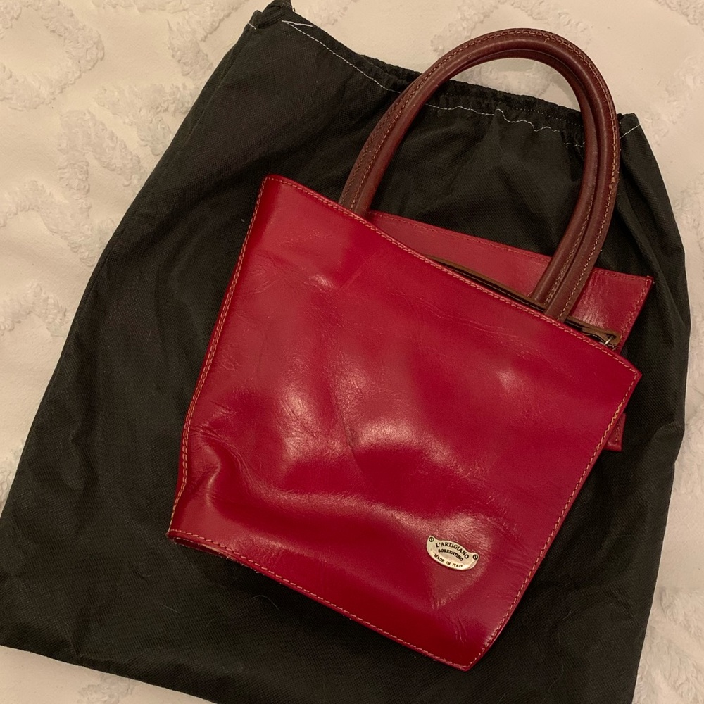 NWT L’artigiano Italian Red Leather Purse